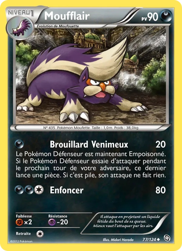 Moufflair 77/124 - Dragons Éxaltés - Pokémon JCC