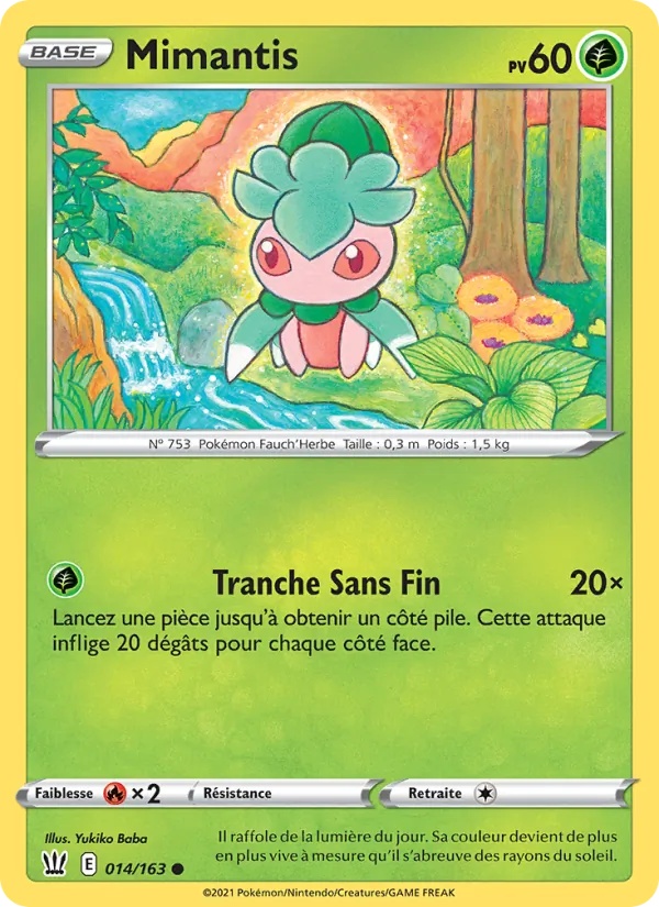 Mimantis 14/163 - Styles de combat - Reverse - Pokémon JCC