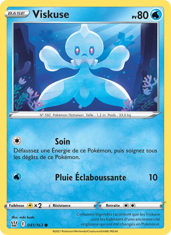 Viskuse 41/163 - Styles de combat - Reverse - Pokémon JCC