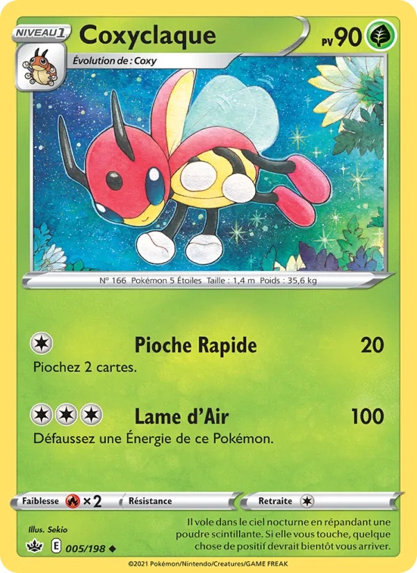Coxyclaque 5/198 - Règne de Glace - Reverse - Pokémon JCC