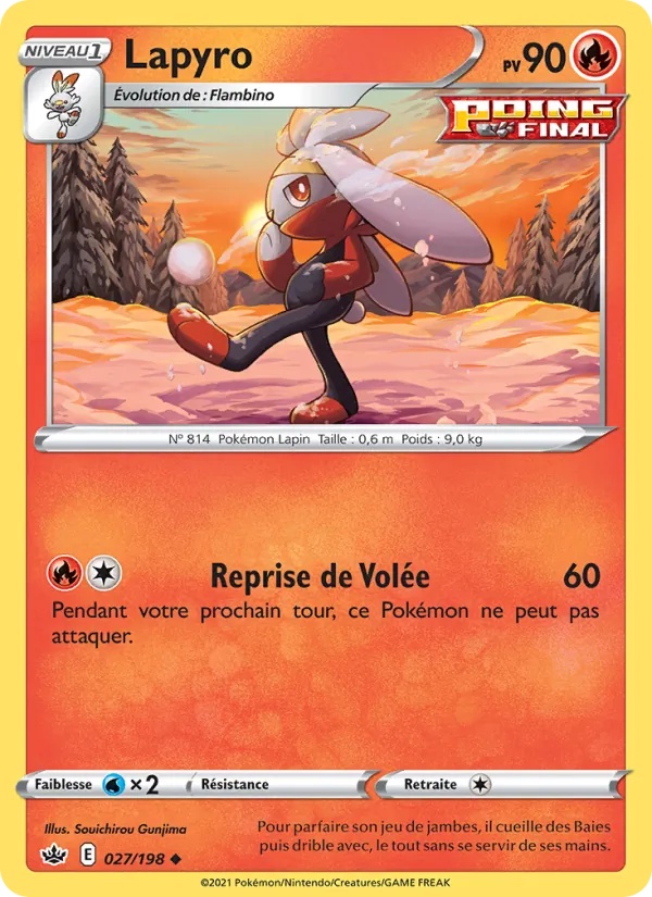 Lapyro 27/198 - Règne de Glace - Reverse - Pokémon JCC