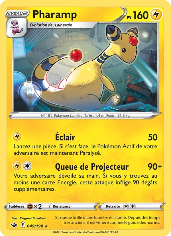 Pharamp 49/198 - Règne de Glace - Reverse - Pokémon JCC