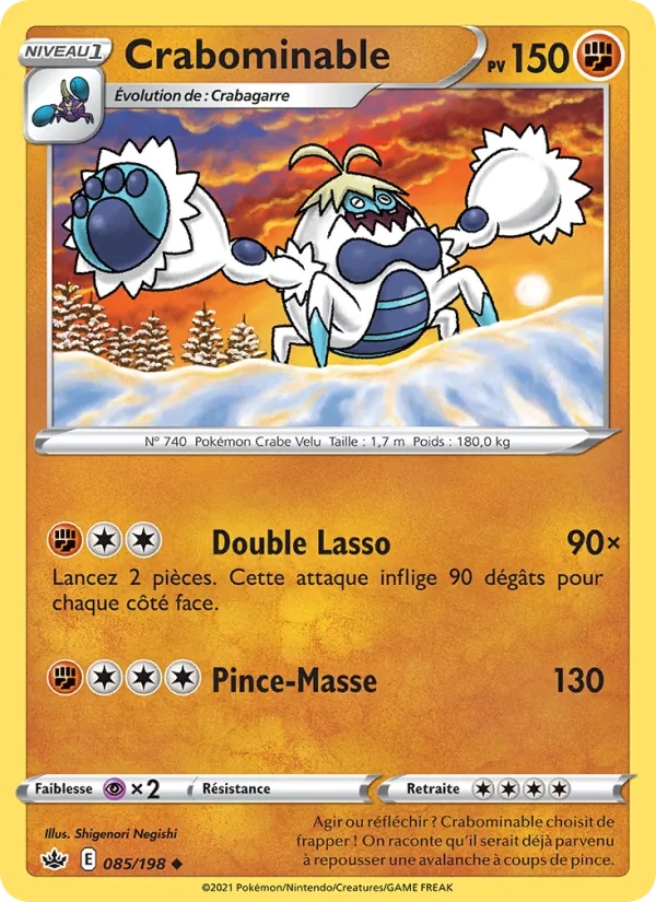 Crabominable 85/198 - Règne de Glace - Reverse - Pokémon JCC