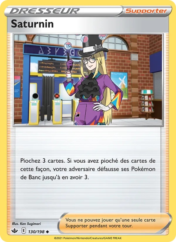 Saturnin 130/198 - Règne de Glace - Reverse - Pokémon JCC