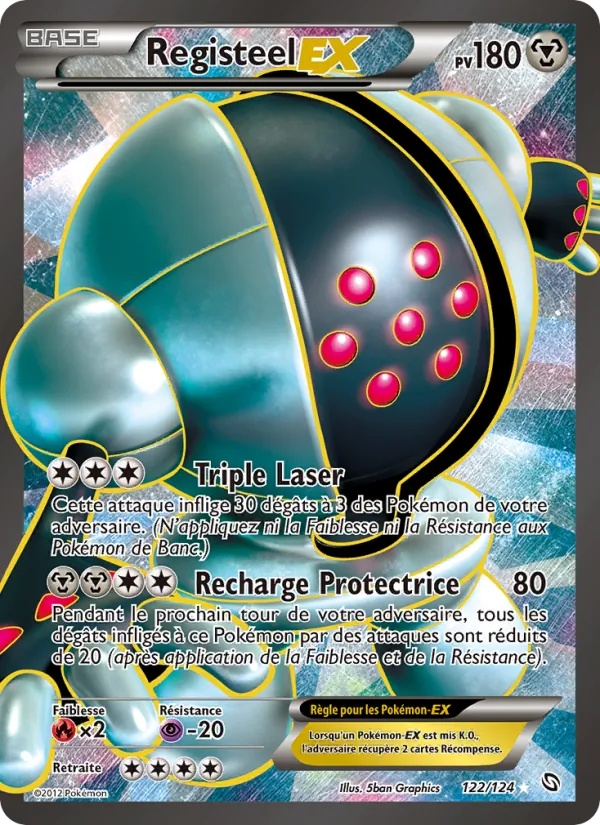 Registeel-EX 122/124 - Dragons Éxaltés - Pokémon JCC