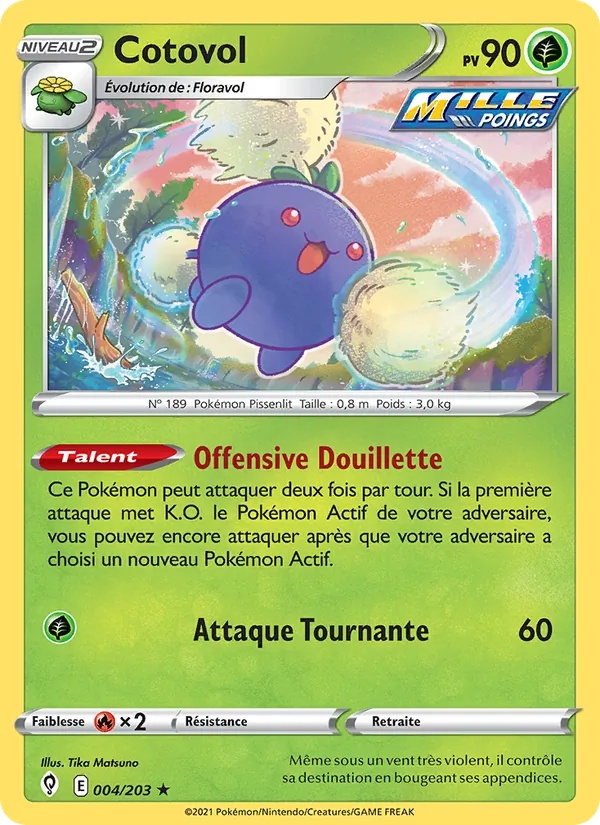 Cotovol 4/203 - Évolution Céleste - Reverse - Pokémon JCC
