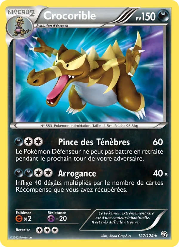 Crocorible 127/124 - Dragons Éxaltés - Pokémon JCC