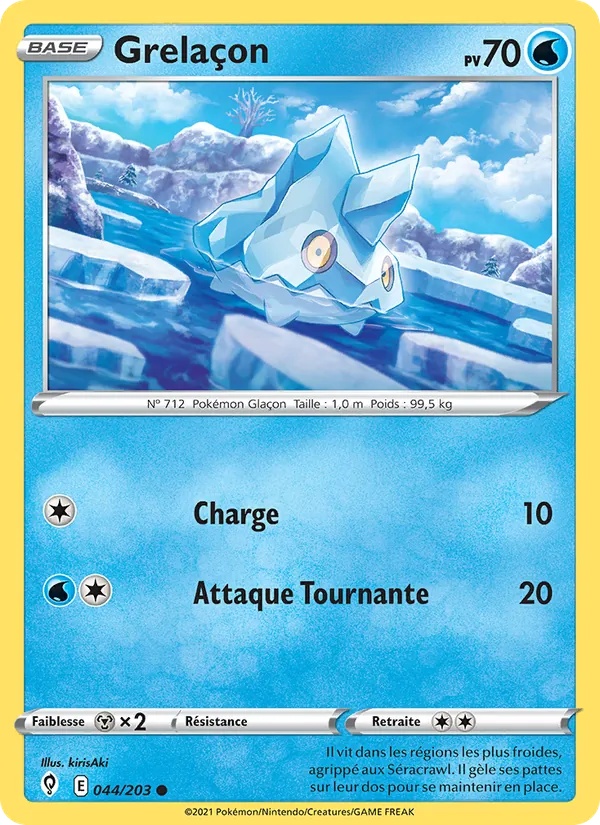 Grelaçon 44/203 - Évolution Céleste - Reverse - Pokémon JCC