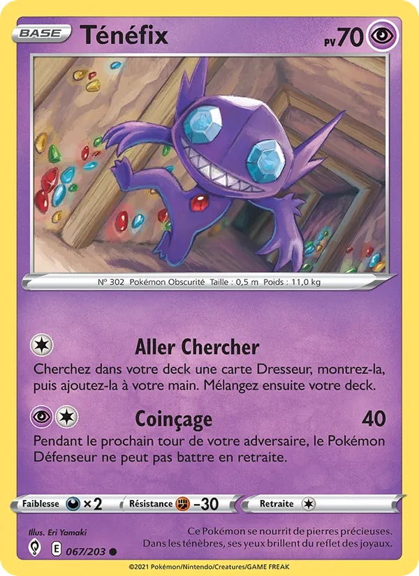 Ténéfix 67/203 - Évolution Céleste - Reverse - Pokémon JCC
