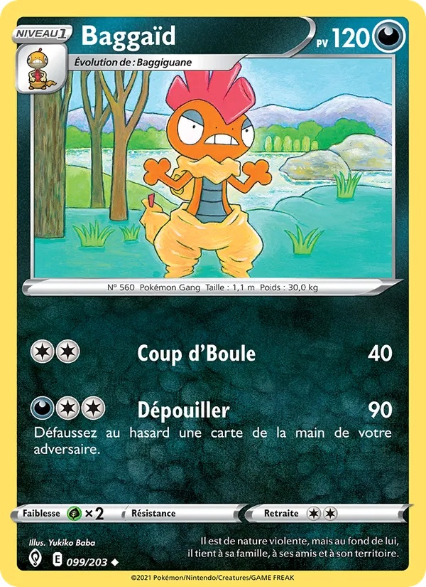 Baggaïd 99/203 - Évolution Céleste - Reverse - Pokémon JCC
