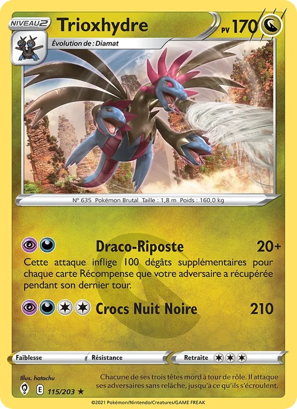 Trioxhydre 115/203 - Évolution Céleste - Reverse - Pokémon JCC