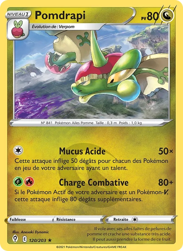 Pomdrapi 120/203 - Évolution Céleste - Reverse - Pokémon JCC