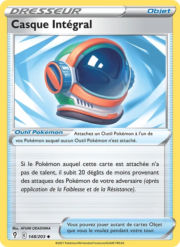 Casque Intégral 148/203 - Évolution Céleste - Reverse - Pokémon JCC