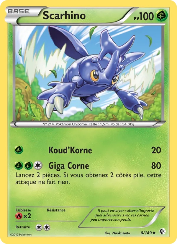 Scarhino 8/149 - Frontières Franchies - Pokémon JCC