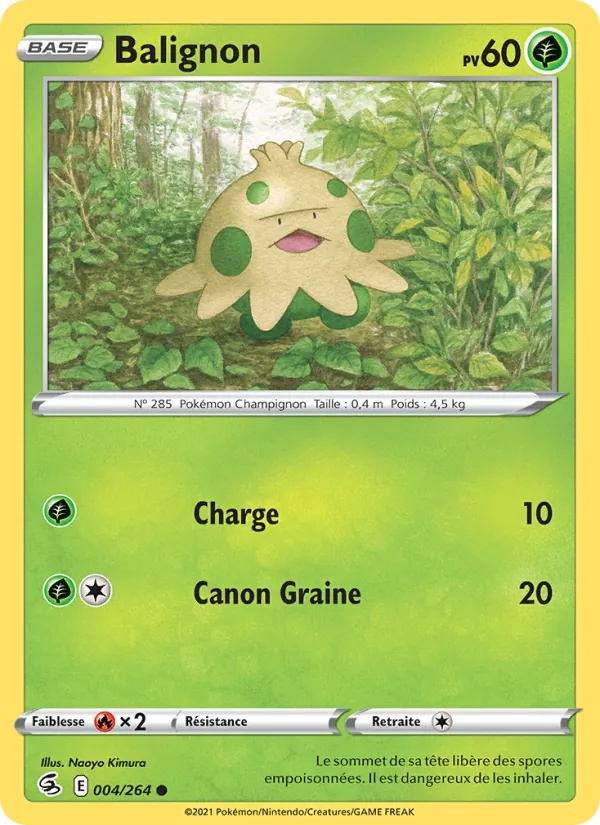 Balignon 4/264 - Poing de Fusion - Reverse - Pokémon JCC