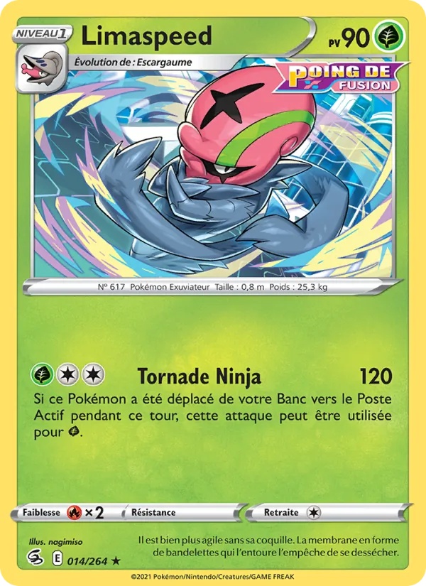Limaspeed 14/264 - Poing de Fusion - Reverse - Pokémon JCC