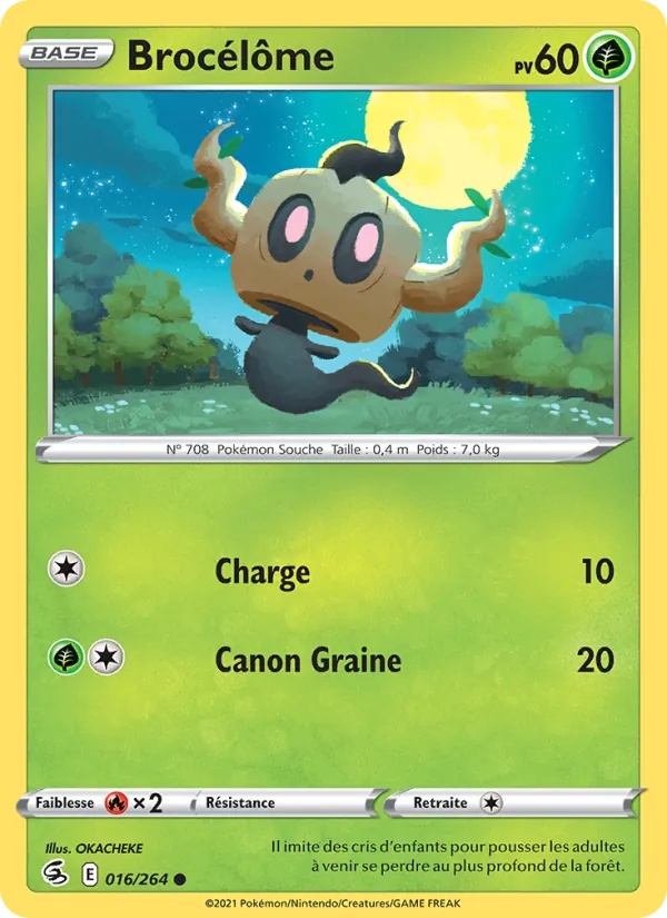 Brocélôme 16/264 - Poing de Fusion - Reverse - Pokémon JCC