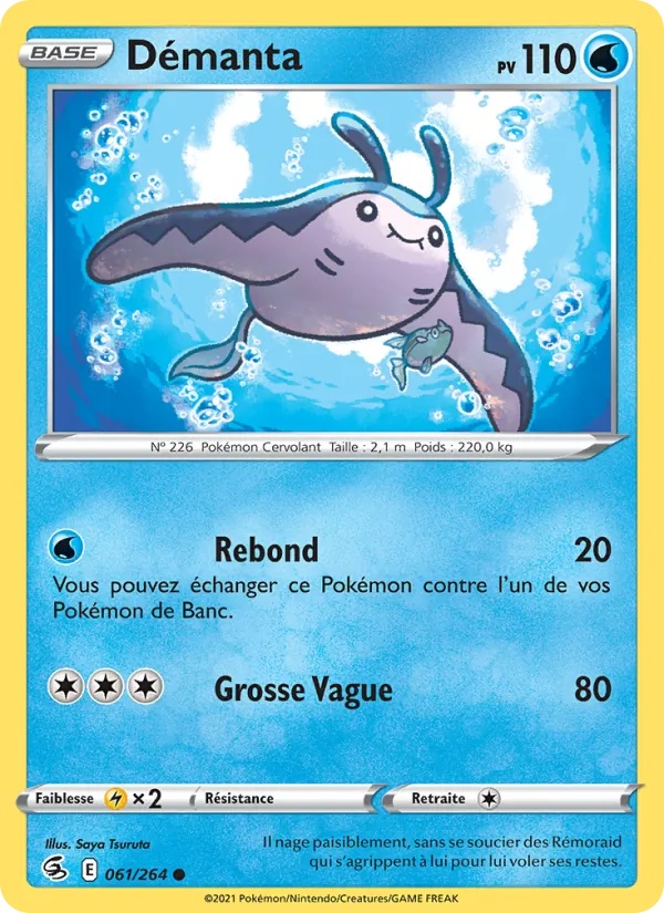 Démanta 61/264 - Poing de Fusion - Reverse - Pokémon JCC