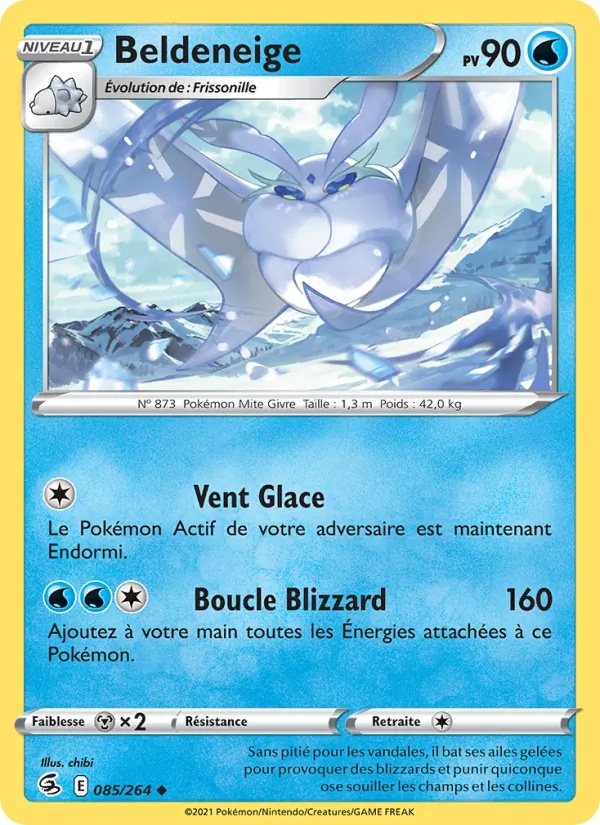 Beldeneige 85/264 - Poing de Fusion - Reverse - Pokémon JCC