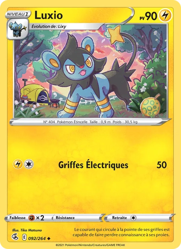 Luxio 92/264 - Poing de Fusion - Reverse - Pokémon JCC