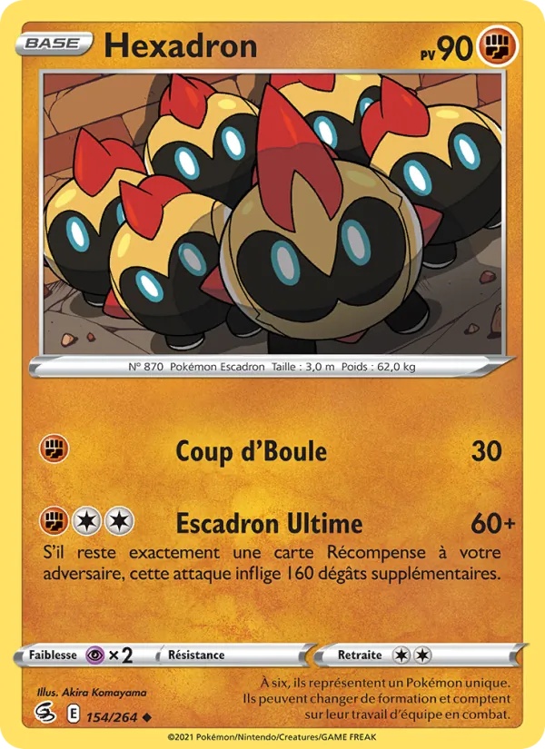 Hexadron 154/264 - Poing de Fusion - Reverse - Pokémon JCC