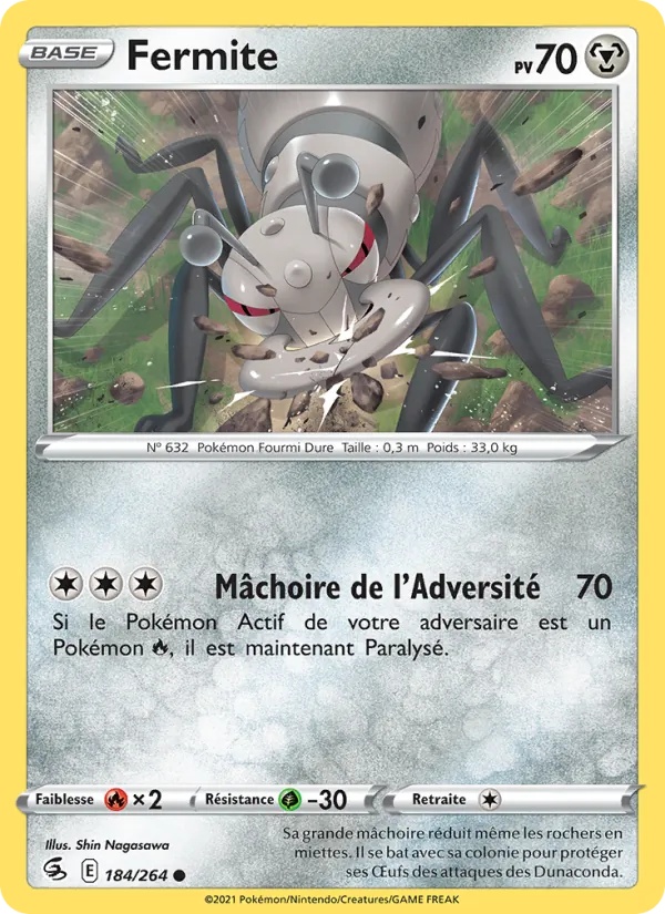 Fermite 184/264 - Poing de Fusion - Reverse - Pokémon JCC