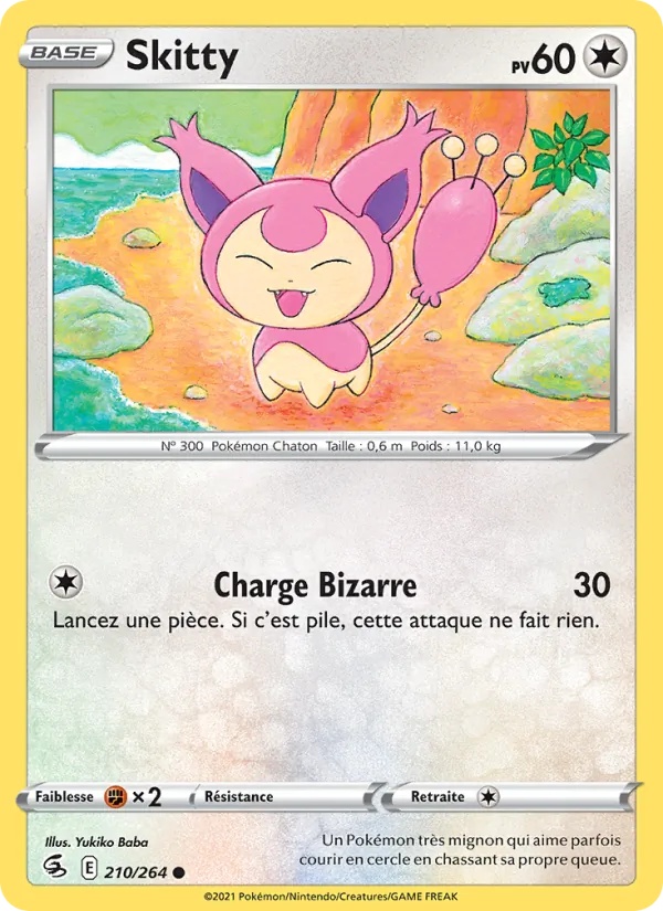 Skitty 210/264 - Poing de Fusion - Reverse - Pokémon JCC