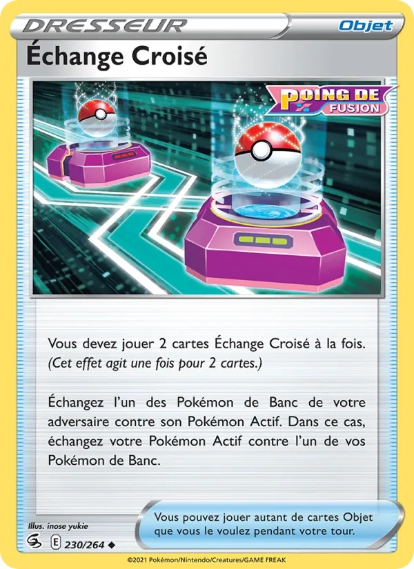 Échange Croisé 230/264 - Poing de Fusion - Reverse - Pokémon JCC