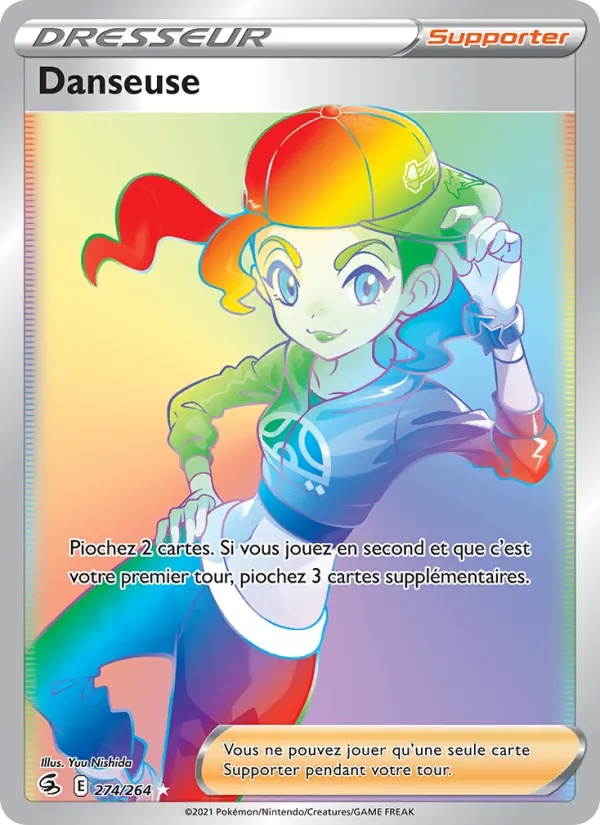 Danseuse 274/264 - Poing de Fusion - Holo Rainbow - Pokémon JCC