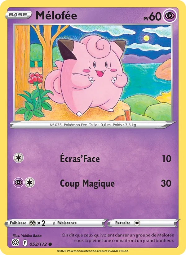 Mélofée 053/172 - Stars Étincelantes - Reverse - Pokémon JCC
