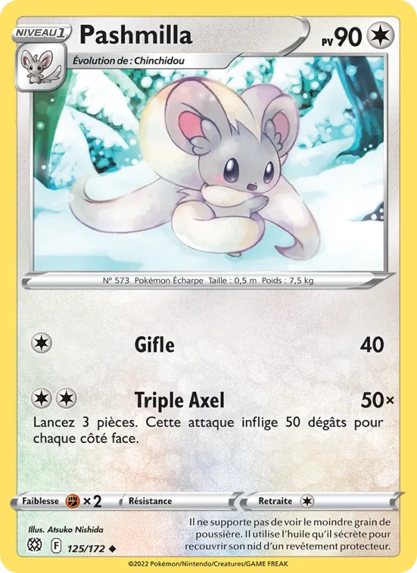 Pashmilla 125/172 - Stars Étincelantes - Reverse - Pokémon JCC