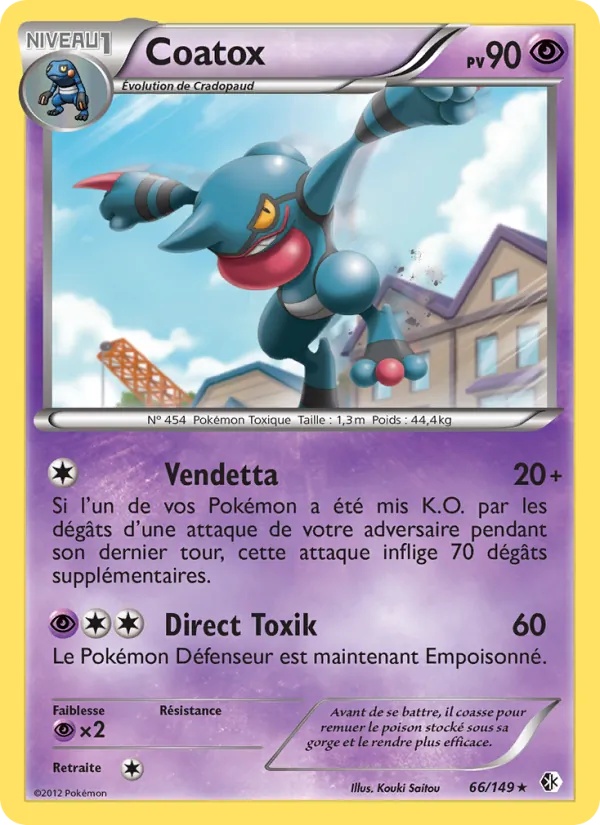 Coatox 66/149 - Frontières Franchies - Pokémon JCC