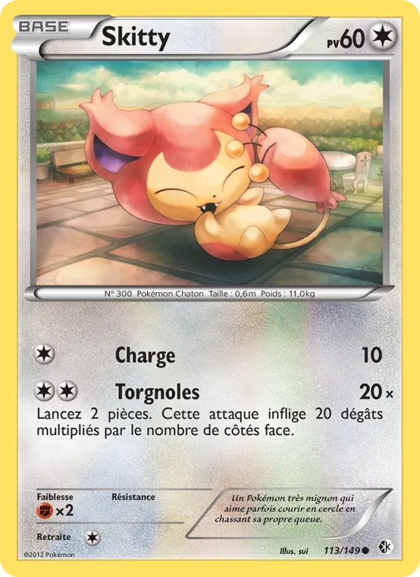 Skitty 113/149 - Frontières Franchies - Pokémon JCC