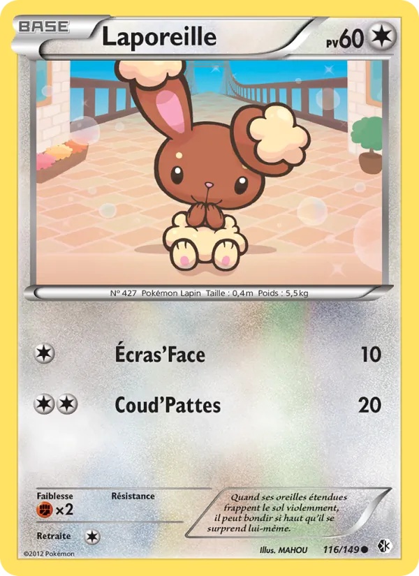 Laporeille 116/149 - Frontières Franchies - Pokémon JCC