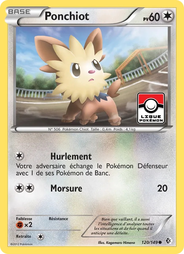 Ponchiot 120/149 - Frontières Franchies - Pokémon JCC