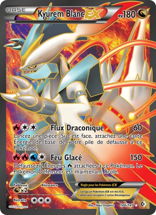 Kyurem Blanc EX 146/149 - Frontières Franchies - Pokémon JCC