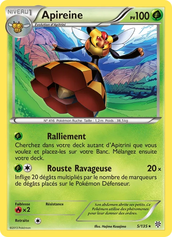 Apireine 5/135 - Tempète Plasma - Pokémon JCC