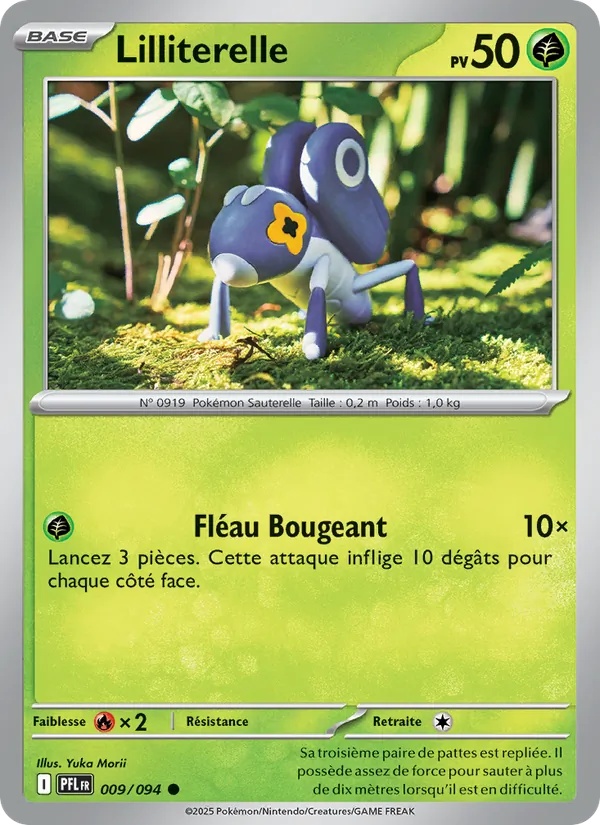 Lilliterelle 009/94 - Flammes Fantasmagoriques - Reverse - Pokémon JCC
