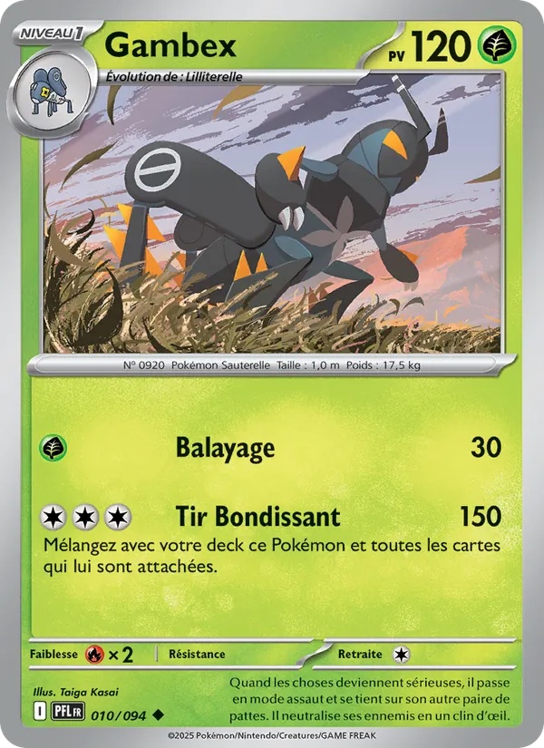 Gambex 010/94 - Flammes Fantasmagoriques - Reverse - Pokémon JCC