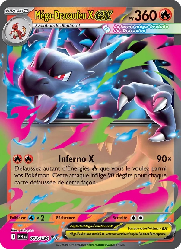 Méga-Dracaufeu X-ex 013/94 - Flammes Fantasmagoriques - Holo - Pokémon JCC
