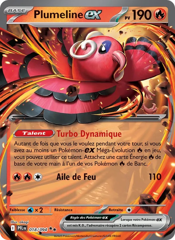 Plumeline-ex 018/94 - Flammes Fantasmagoriques - Holo - Pokémon JCC