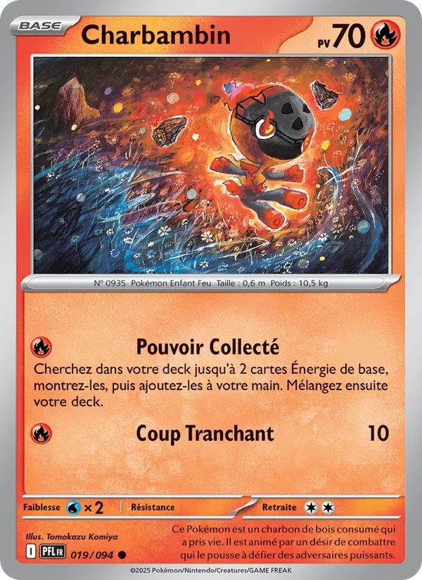 Charbambin 019/94 - Flammes Fantasmagoriques - Reverse - Pokémon JCC