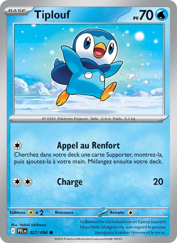 Tiplouf 027/94 - Flammes Fantasmagoriques - Reverse - Pokémon JCC