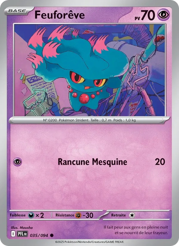 Feuforêve 035/94 - Flammes Fantasmagoriques - Reverse - Pokémon JCC