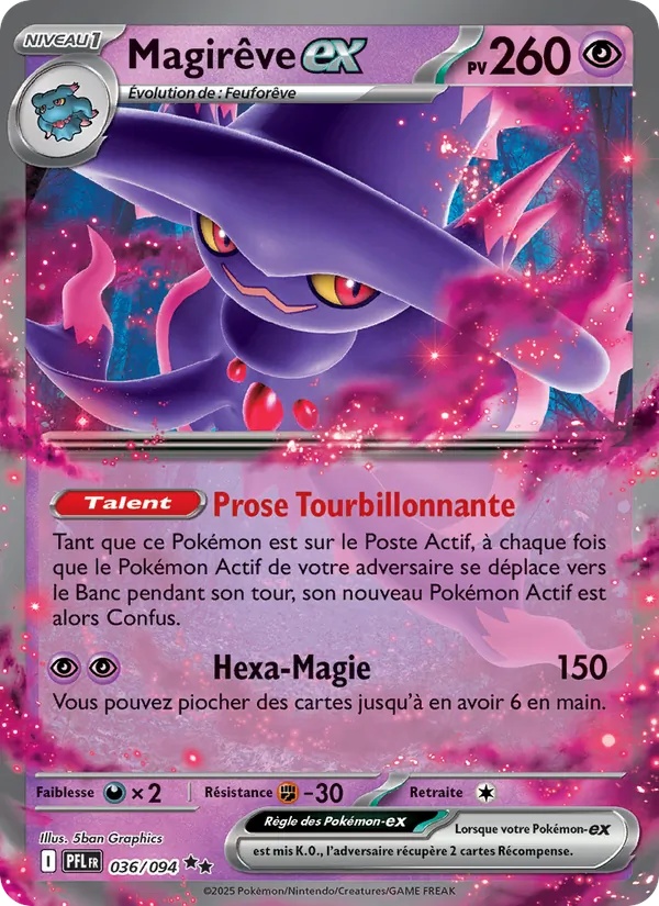 Magirêve-ex 036/94 - Flammes Fantasmagoriques - Holo - Pokémon JCC
