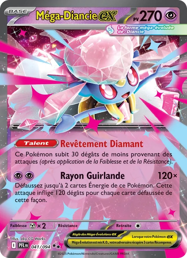 Méga-Diancie-ex 041/94 - Flammes Fantasmagoriques - Holo - Pokémon JCC