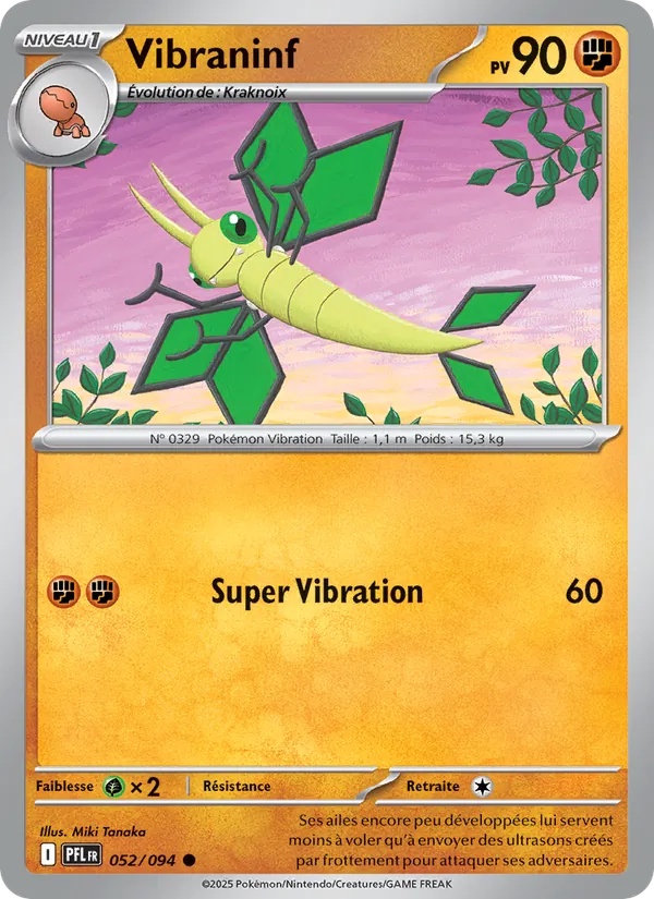 Vibraninf 052/94 - Flammes Fantasmagoriques - Reverse - Pokémon JCC