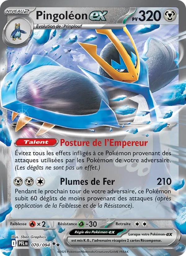 Pingoléon-ex 070/94 - Flammes Fantasmagoriques - Holo - Pokémon JCC