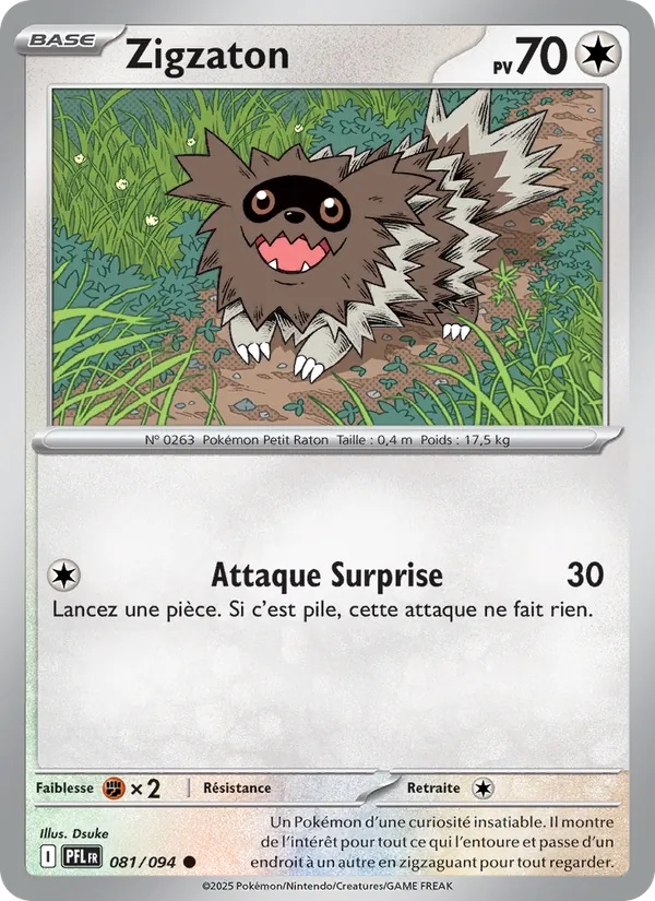 Zigzaton 081/94 - Flammes Fantasmagoriques - Reverse - Pokémon JCC