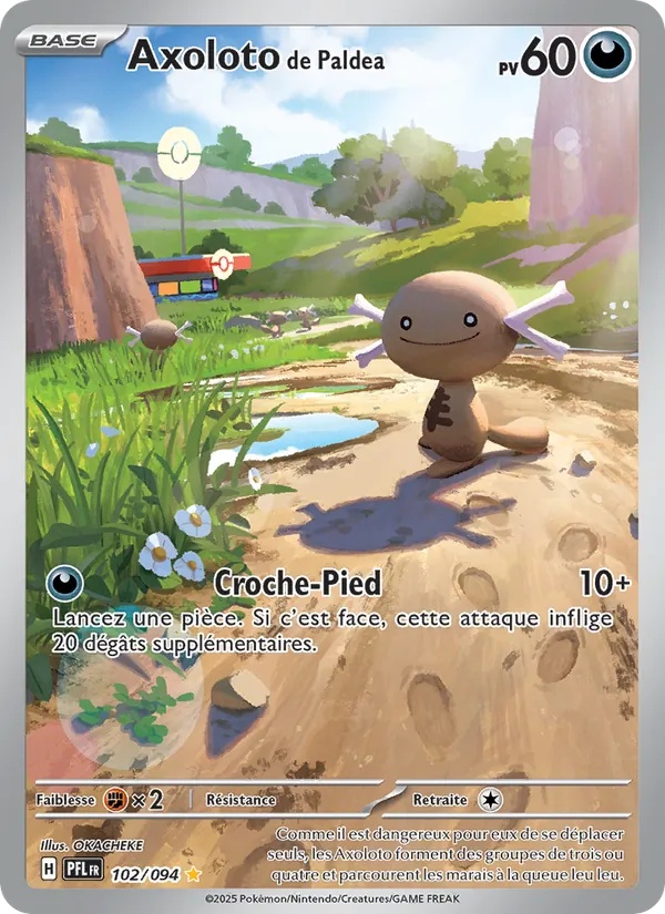 Axoloto de Paldea 102/94 - Flammes Fantasmagoriques - Holo - Pokémon JCC